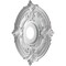 Ekena Millwork Attica Thermoformed PVC Ceiling Medallion Fits Canopies up to 5 5/8-in., Aged Dark Steel CMP16ATCST - alternate 2